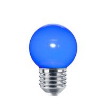 Arată detalii pentru Bec LED 1W G45 E27 Albastru Imagine Bec LED 1W G45 E27 Albastru