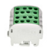 Imagine Clema derivație izolată Schrack Technik IK026232, cablu Cu, 35mm², 1P, 4 intrări - 4 ieșiri, verde