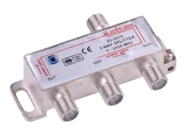 Arată detalii pentru Splitter 3 cai Power Pass 5-2450 MHz Imagine Splitter 3 cai Power Pass 5-2450 MHz