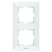 Imagine Ramă 2 module verticală, IP20, Alb, Panasonic Arkedia Slim