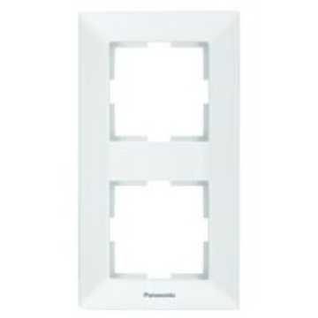 Arată detalii pentru Ramă 2 module verticală, IP20, Alb, Panasonic Arkedia Slim Imagine Ramă 2 module verticală, IP20, Alb, Panasonic Arkedia Slim