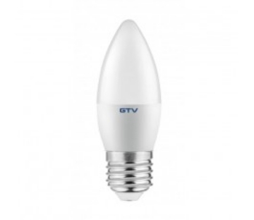 Arată detalii pentru Bec LED lumânare 6W E27 470lm 4000K lumină neutră Imagine Bec LED lumânare 6W E27 470lm 4000K lumină neutră