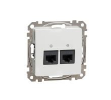 Arată detalii pentru Priză RJ45 Cat5E UTP Alb Sedna Design Imagine Priză RJ45 Cat5E UTP Alb Sedna Design