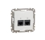 Imagine Priză RJ45 Cat5E UTP Alb Sedna Design