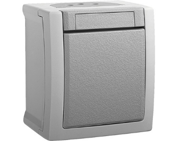 Arată detalii pentru Intrerupator simplu IP54 Pacific Panasonic, PT, alb Imagine Intrerupator simplu IP54 Pacific Panasonic, PT, alb