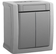 Imagine Comutator dublu IP54 Pacific Panasonic