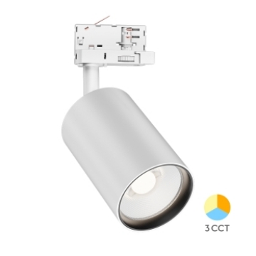 Arată detalii pentru Spot LED pe șină P30 Alb 3in1 30W 2960lm Monofazic Imagine Spot LED pe șină P30 Alb 3in1 30W 2960lm Monofazic