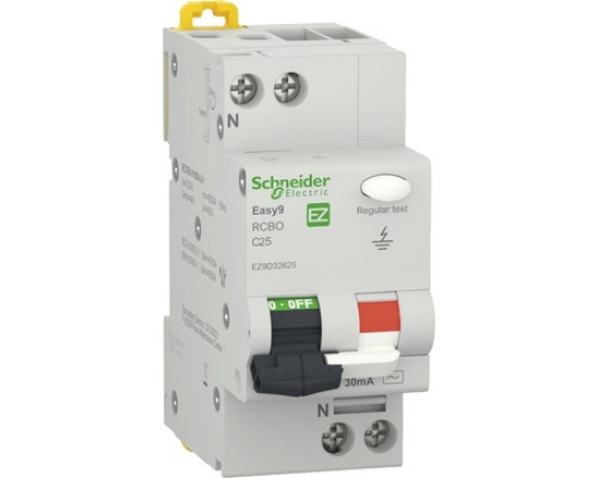 Imagine Întrerupător automat modular diferențial Schneider Electric Easy9 25A 1P+N EZ9D32625