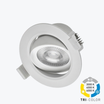 Arată detalii pentru Spot LED VOLARE CCT Rotund 7W 630lm AC220-240V IP20 38° Imagine Spot LED VOLARE CCT Rotund 7W 630lm AC220-240V IP20 38°