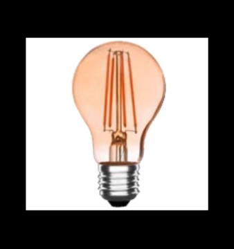 Arată detalii pentru Bec LED G45 E27 4W cu filament 2200K alb cald Imagine Bec LED G45 E27 4W cu filament 2200K alb cald