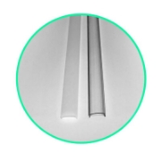 Imagine Dispersor transparent pentru profil colț - 2 metri
