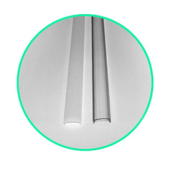 Imagine Dispersor transparent pentru profil colț - 2 metri