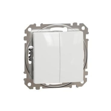 Arată detalii pentru Intrerupator dublu 10AX alb Sedna Design Imagine Intrerupator dublu 10AX alb Sedna Design
