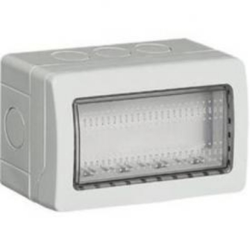 Arată detalii pentru Doza cadru 4 module Matix Bticino 25504, montaj aparent, IP55 Imagine Doza cadru 4 module Matix Bticino 25504, montaj aparent, IP55