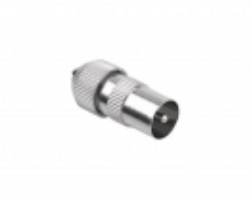 Arată detalii pentru Mufă antenă TV tată metalică Imagine Mufă antenă TV tată metalică