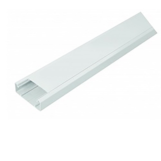 Imagine Canal cablu (jgheab) 80 x 40 mm, cu capac, 2 m, alb, PVC ignifugat