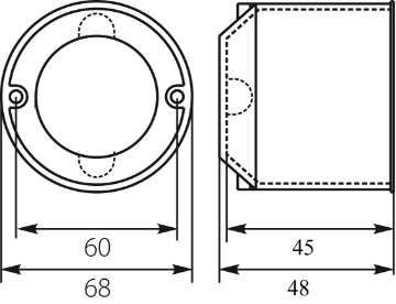 Arată detalii pentru Doză aparat rigips adâncă 60x61 mm PK-60F/EPN Elektro-Plast Imagine Doză aparat rigips adâncă 60x61 mm PK-60F/EPN Elektro-Plast