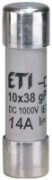 Imagine Siguranță cilindrică CH10x38 gPV 14A/1000V DC