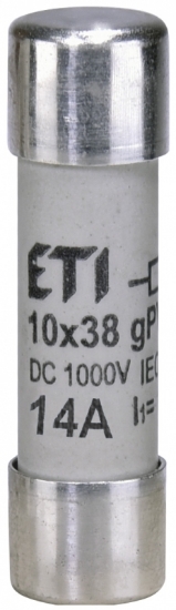 Imagine Siguranță cilindrică CH10x38 gPV 14A/1000V DC