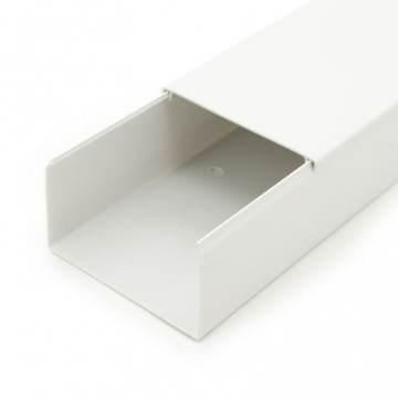 Arată detalii pentru Canal cablu PVC 100x60 mm, 2 m, alb, ignifugat Imagine Canal cablu PVC 100x60 mm, 2 m, alb, ignifugat