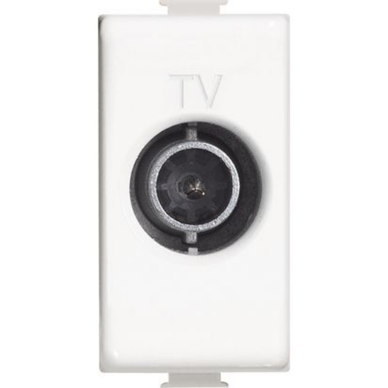 Imagine Priză TV coaxială directă 1M alb Matix