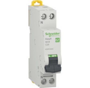 Arată detalii pentru Întrerupător automat Schneider Electric Easy9 25A 1P+N Imagine Întrerupător automat Schneider Electric Easy9 25A 1P+N