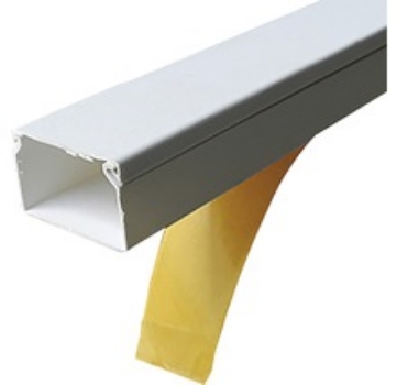Arată detalii pentru Canal cablu cu bandă adezivă, 25 x 25 x 2000 mm, alb Imagine Canal cablu cu bandă adezivă, 25 x 25 x 2000 mm, alb