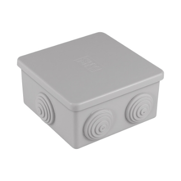 Arată detalii pentru Doza de derivatie aplicata cu presetupe IP44 80x80x40 mm Imagine Doza de derivatie aplicata cu presetupe IP44 80x80x40 mm