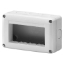 Imagine Doza aparat gips carton Gewiss GW24404PM, modulară, 4 module, 133 x 73 x 50 mm