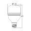 Arată detalii pentru Bec LED 30W T100 6500K 3000LM E27 Imagine Bec LED 30W T100 6500K 3000LM E27