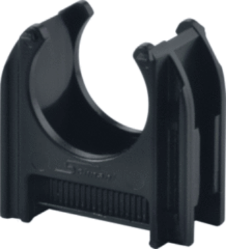 Arată detalii pentru Clips pentru tub rigid negru HF stabilizat UV cu autostingere D25 Imagine Clips pentru tub rigid negru HF stabilizat UV cu autostingere D25