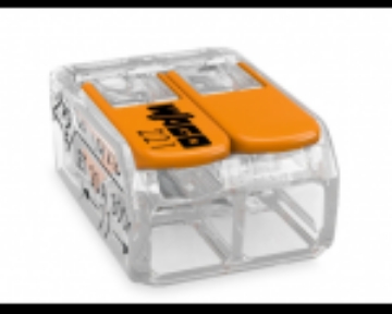 Arată detalii pentru Clema de legătură rapidă WAGO 2273-203, 3x 0,5-2,5 mm², transparentă Imagine Clema de legătură rapidă WAGO 2273-203, 3x 0,5-2,5 mm², transparentă