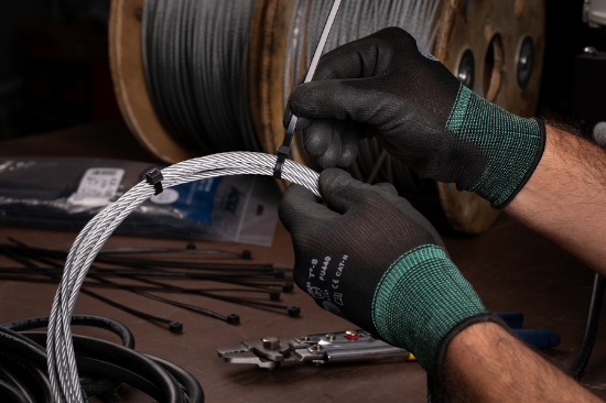 Imagine Legături de cablu din nailon 4,8x370 mm negre