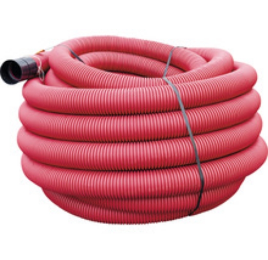 Imagine Tub flexibil riflat, TEHN-TR40, 40 mm, roșu (Copex)