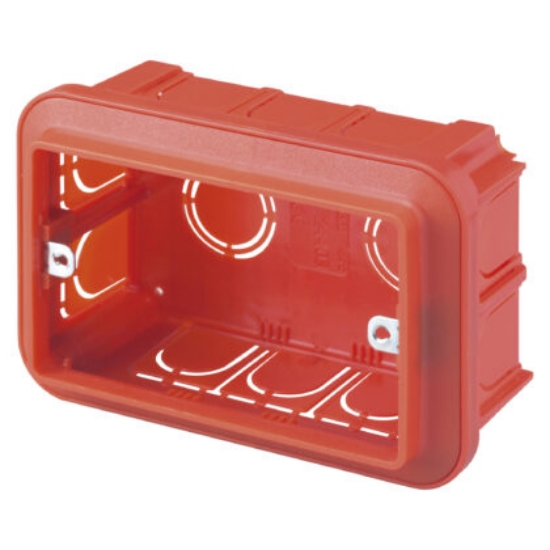 Imagine Doza aparat încastrată tencuială 3 module Gewiss GW24403