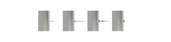 Imagine Diblu rapid pentru gips-carton și BCA, zinc, tip W, Ø 13mm, L 34 mm, 10 bucăți