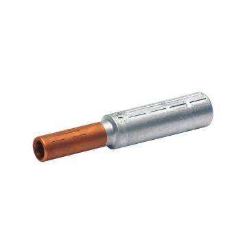 Arată detalii pentru Mufă bimetal Cu-Al, secțiune 25mm² Al - 10mm² Cu Imagine Mufă bimetal Cu-Al, secțiune 25mm² Al - 10mm² Cu