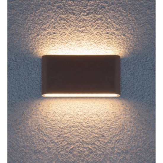 Imagine Aplica LED de exterior TWILL 11W gri maro închis alb mat iluminare sus jos IP65
