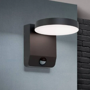 Arată detalii pentru Aplica LED ovală 15W 230V L. Albă IP65 Negru Imagine Aplica LED ovală 15W 230V L. Albă IP65 Negru