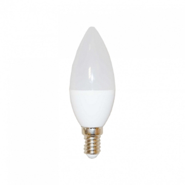 Arată detalii pentru Bec LED 5W tip lumanare C37 E14 3000K lumina calda 380 lm Imagine Bec LED 5W tip lumanare C37 E14 3000K lumina calda 380 lm