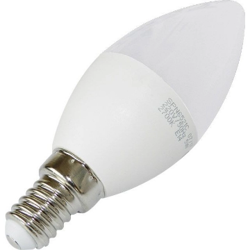 Arată detalii pentru Bec LED 5W C37 PLS 6500K E14 380LM Lumânare Imagine Bec LED 5W C37 PLS 6500K E14 380LM Lumânare