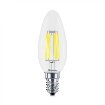 Arată detalii pentru Bec LED COG lumanare 4W E14 clar lumina rece 230V dimabil Imagine Bec LED COG lumanare 4W E14 clar lumina rece 230V dimabil