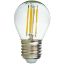 Imagine Bec LED COG sferic 4W E27 clar lumina rece 230V