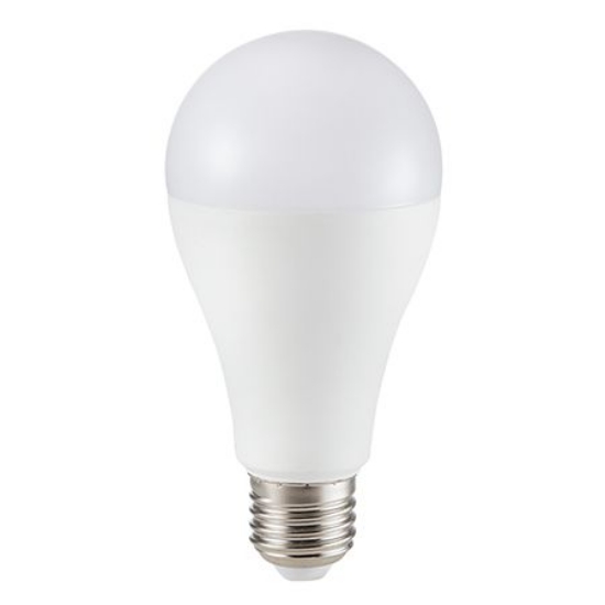 Imagine Bec LED V-TAC 15W E27 A65 6400K Alb Rece Cip Samsung