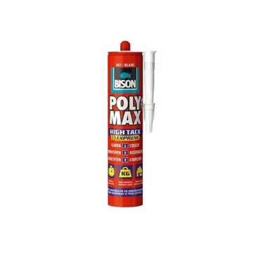Arată detalii pentru BISON Poly Max High Tack Express Alb 440g Imagine BISON Poly Max High Tack Express Alb 440g