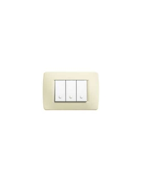Arată detalii pentru Rama 3 module, finisaj MOON, Bticino Living Now Imagine Rama 3 module, finisaj MOON, Bticino Living Now