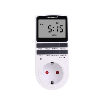 Arată detalii pentru Priză digitală programabilă Sinotimer 230V 16A 3680W interval 1 minut/7 zile TM515 Imagine Priză digitală programabilă Sinotimer 230V 16A 3680W interval 1 minut/7 zile TM515