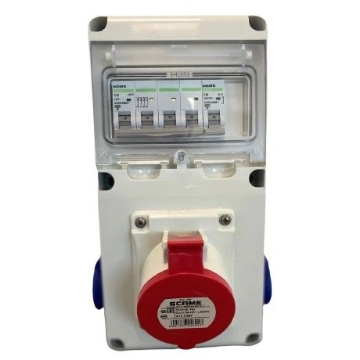 Arată detalii pentru Tablou organizare șantier SCAME E1 cablat IP44 1x5P 32A + 1x5P 16A + 2xSchuko Imagine Tablou organizare șantier SCAME E1 cablat IP44 1x5P 32A + 1x5P 16A + 2xSchuko