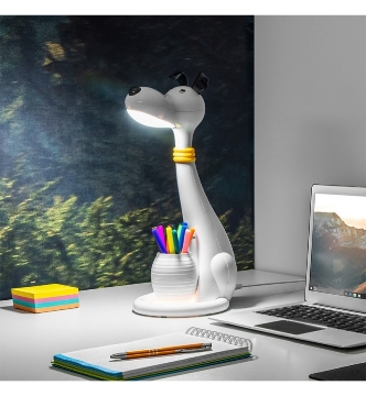 Arată detalii pentru Lampa LED birou copii model cățel Rebel Imagine Lampa LED birou copii model cățel Rebel