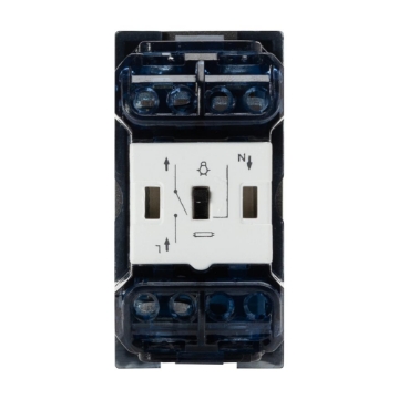 Arată detalii pentru Intrerupator simplu, modular, 1M, ELBI, antracit, Moda Voice Imagine Intrerupator simplu, modular, 1M, ELBI, antracit, Moda Voice